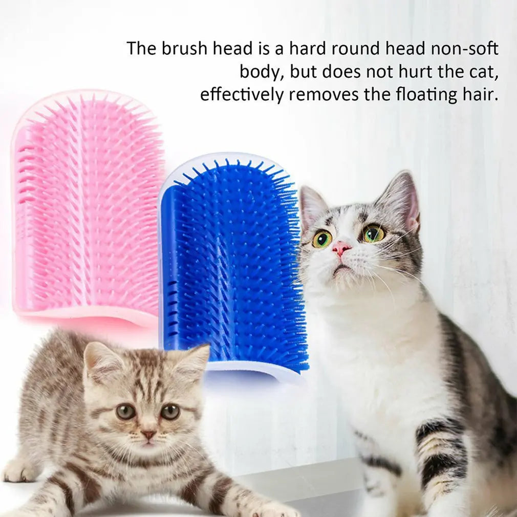 Cat Massage Self Groomer Comb Brush With Catnip