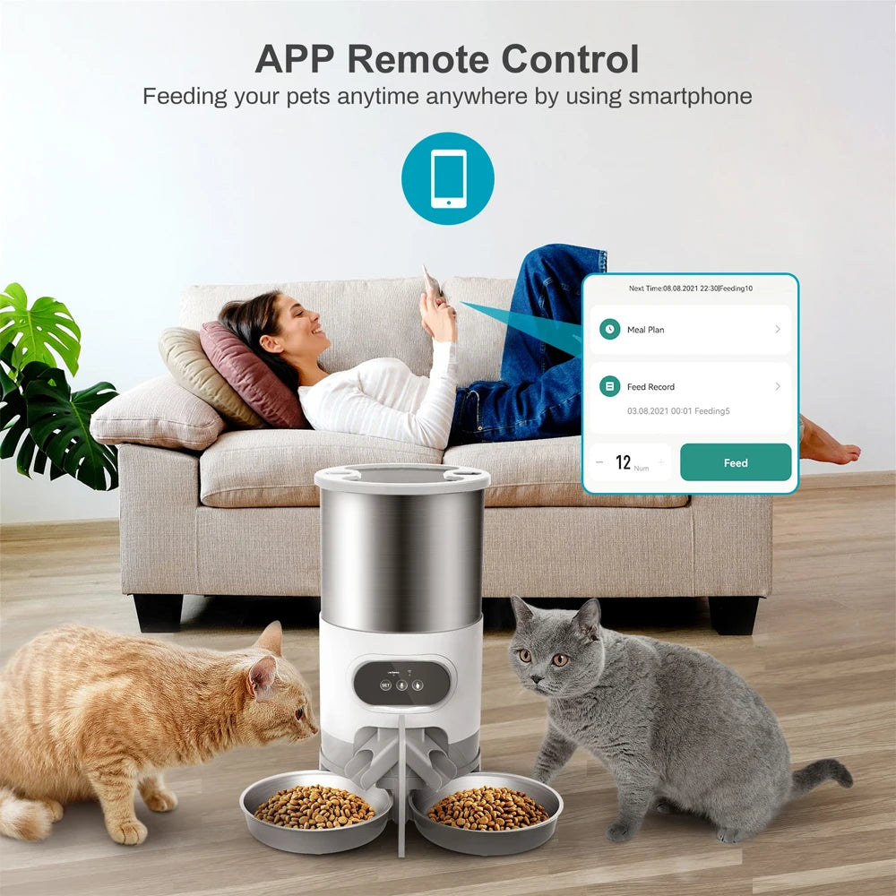 Tuya Smart APP Pet Feeder Cat And Dog Food