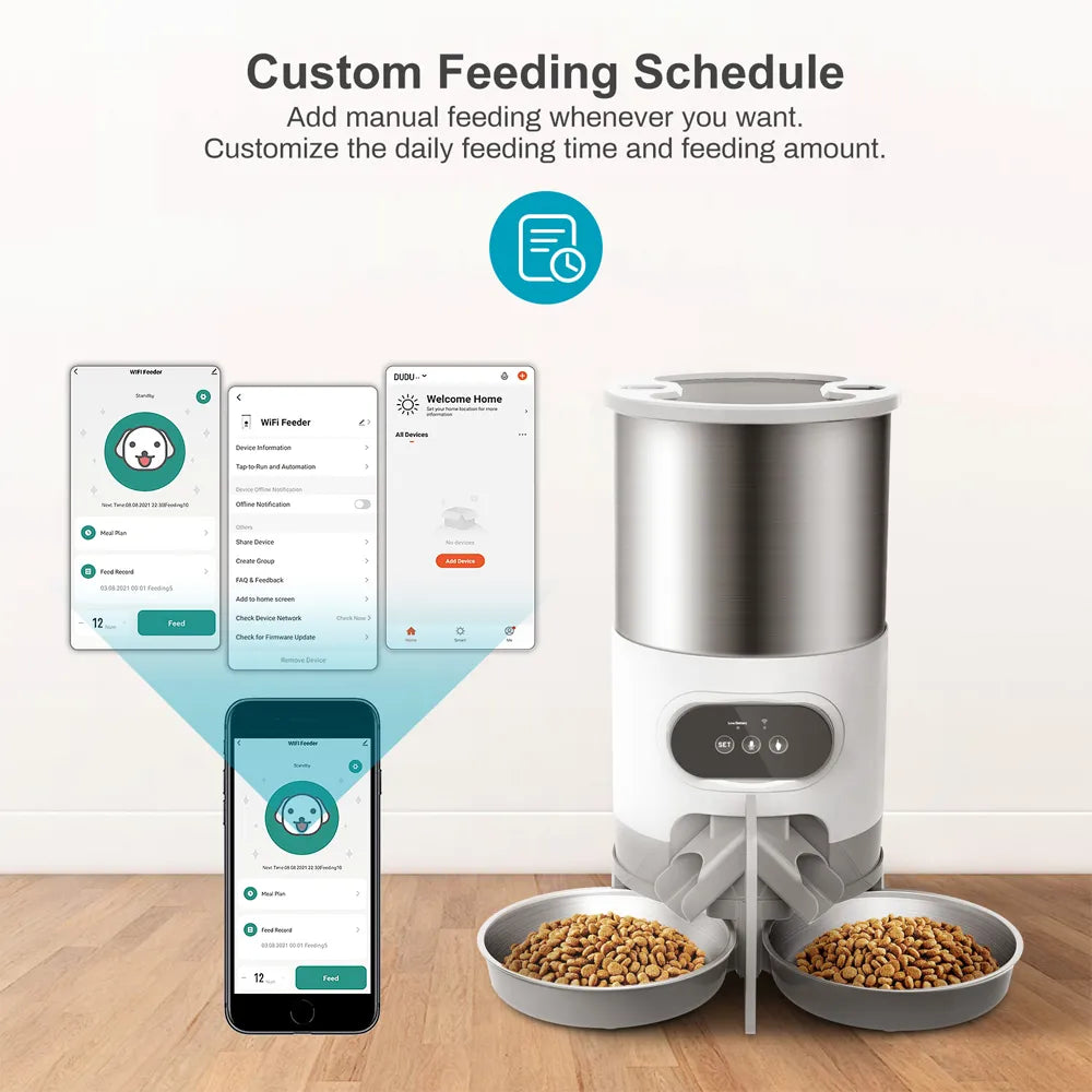 Tuya Smart APP Pet Feeder Cat And Dog Food