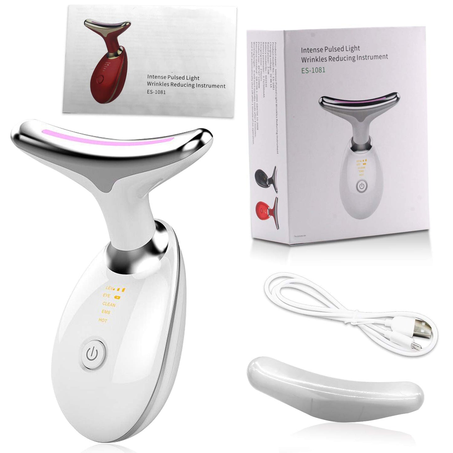 Neck And Face Beauty Device. Facial Lifting Machine.