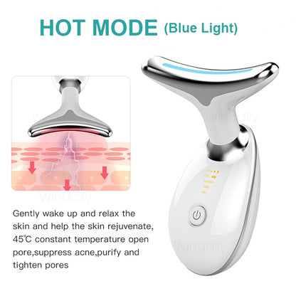 Neck And Face Beauty Device. Facial Lifting Machine.