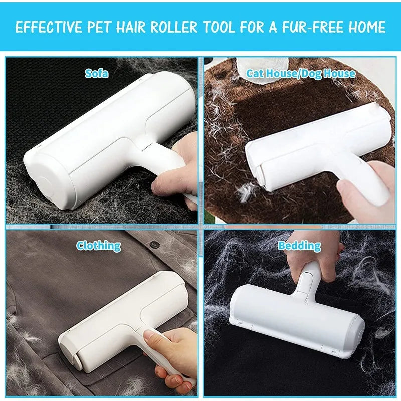 Pet Hair Remover Roller Cleaning Lint Sticky Hair Brush Hair Cleaner Dog Cat Hair Remover