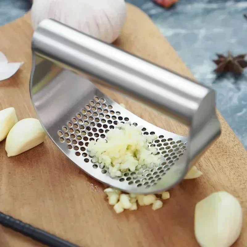 Manual Garlic Press Stainless Steel Garlic Mincer Fruit Vegetable Garlic Crusher Kitchen Accessories Manual Food Processors