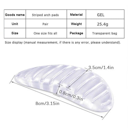 Flat Foot Corrector Shoe Cushion Pads Pain Relief.