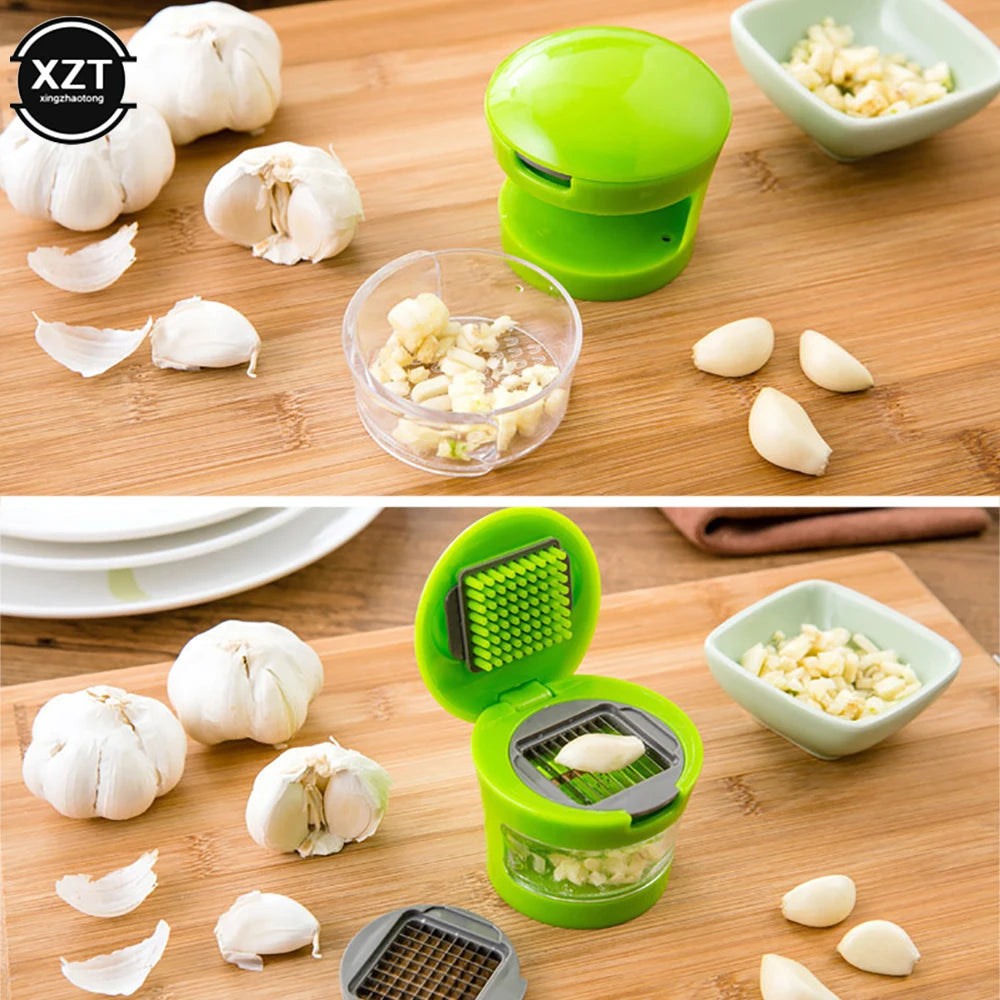 Household 1PC Stainless Steel Garlic Presses Manual Garlic Mincer Garlic Tools Kitchen supplies Gadgets Curve presses Fruit Tool