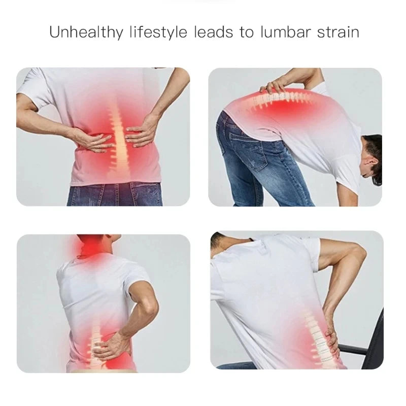 Back Stretcher Lower Back Pain Relief Device 4 Level Back Cracker Back Massager Lumbar Support Spine Board for Herniated Disc