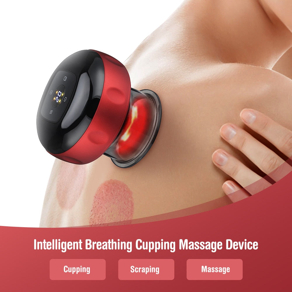 Intelligent Vacuum Cupping Massage Device Electric Heating Scraping Suction